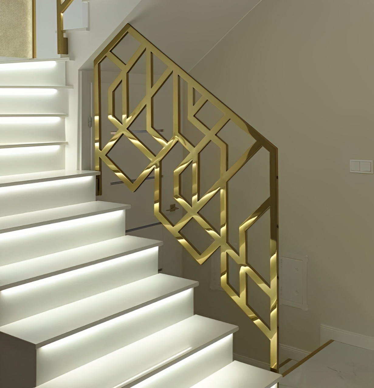 GOLD RAILINGS